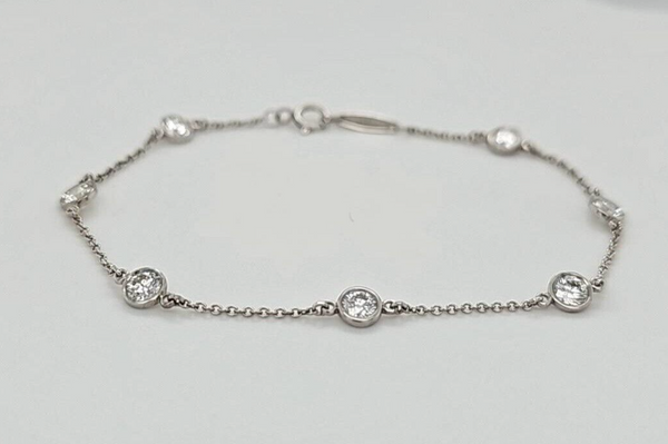 Pre-Owned | Tiffany & Co. Elsa Peretti Diamonds By The Yard Bracelet in Platinum