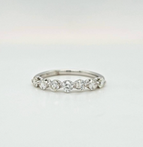 White Gold and Diamond Half Eternity Ring