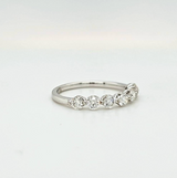 White Gold and Diamond Half Eternity Ring