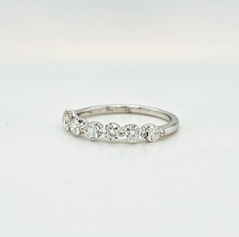 White Gold and Diamond Half Eternity Ring