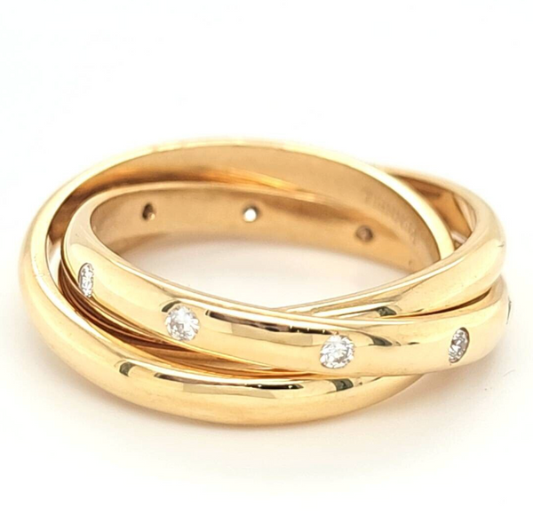 Pre-Owned | Theo Fennell Triple Band Ring with Diamonds