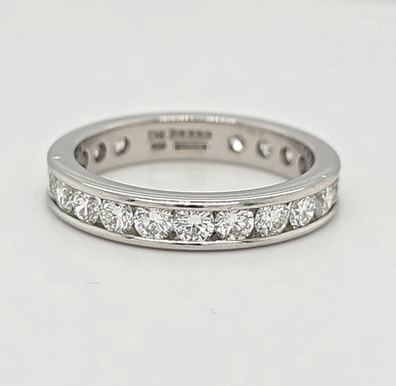 Pre-Owned | De Beers Diamond Full Eternity Ring in Platinum