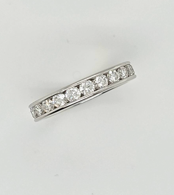 Pre-Owned | De Beers Diamond Full Eternity Ring in Platinum