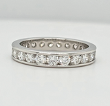 Pre-Owned | De Beers Diamond Full Eternity Ring in Platinum