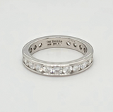 Pre-Owned | De Beers Diamond Full Eternity Ring in Platinum