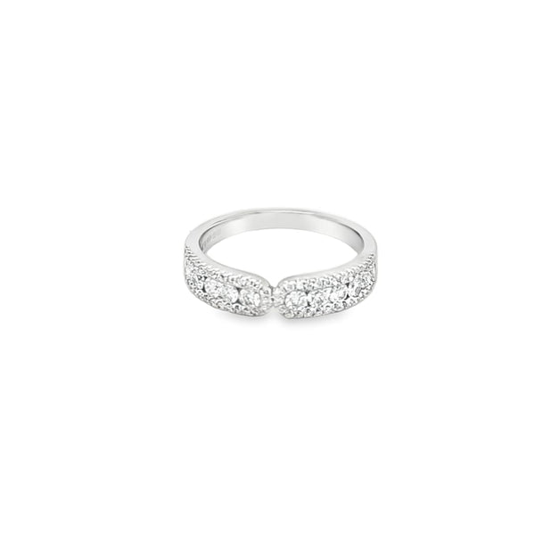 Unity Pave Half Eternity Ring