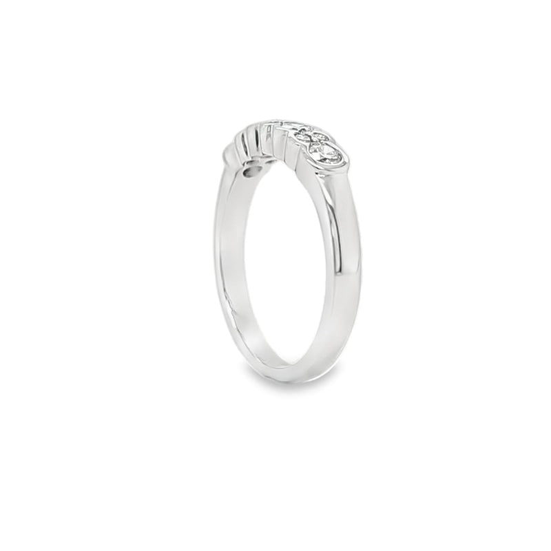 Semi Bezel Half Eternity Ring