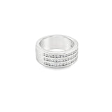 Three Row Half Eternity Ring