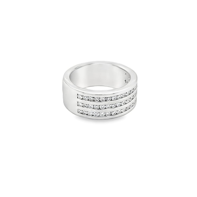 Three Row Half Eternity Ring