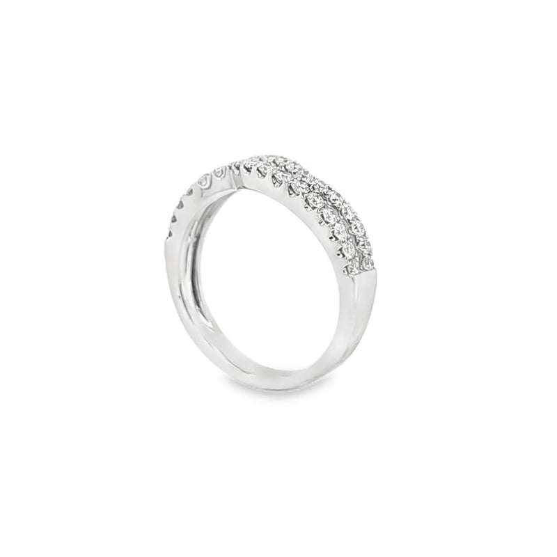 Double Row Diamond Dress Ring