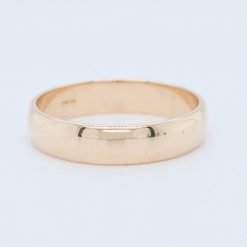 Male wedding bands | Best wedding rings | Men's gold band | Size - S | 5.00 mm