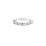 Grain Set Half Eternity Ring