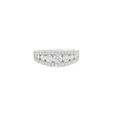 Lustre Half Eternity Style Dress Ring