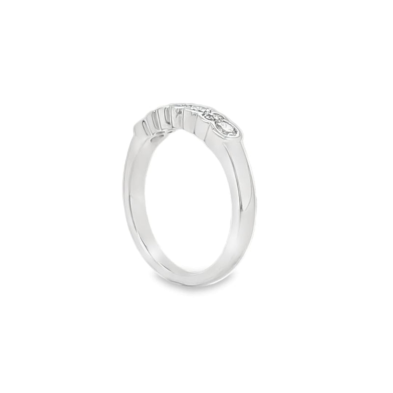 Semi Bezel Half Eternity Ring