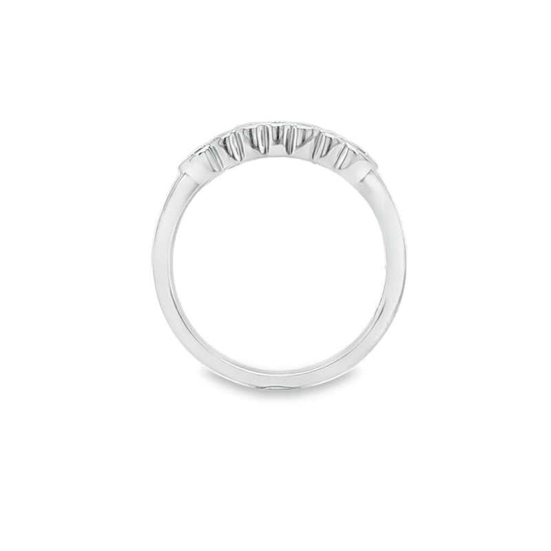 Semi Bezel Half Eternity Ring