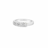 Semi Bezel Half Eternity Ring