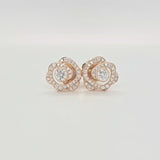 Pre-Owned | Boodles Maymay Rose Diamond Earrings, 18K Rose Gold