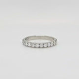 Grain Set Half Eternity Ring