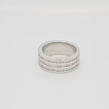 Three Row Half Eternity Ring