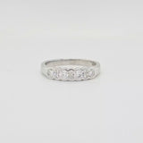 Semi Bezel Half Eternity Ring