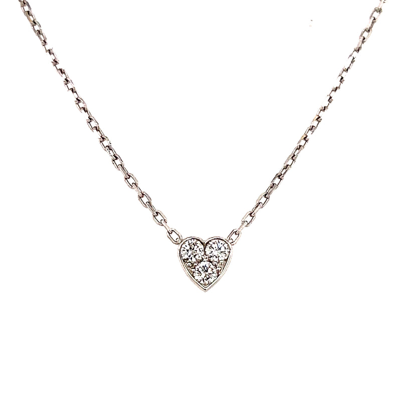 Pre-Owned | Cartier Diamond Mini Heart Necklace