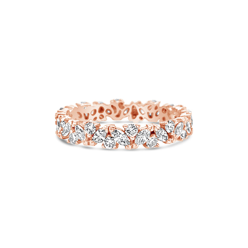 Round and Marquise Diamond Full Eternity Ring