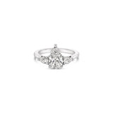 1.16ct Pear side stone ring